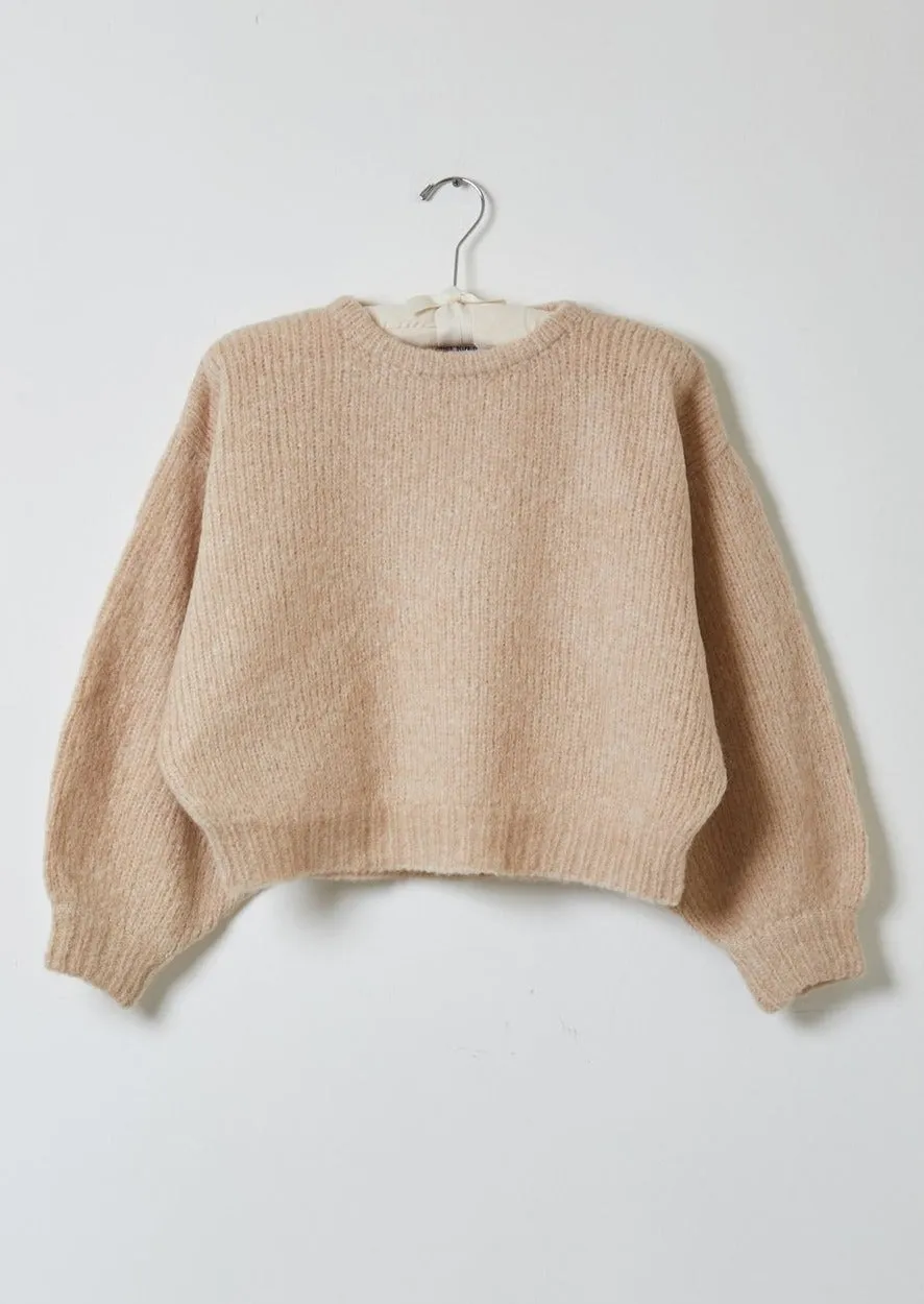 Balloon Sleeve Sweater, Grain