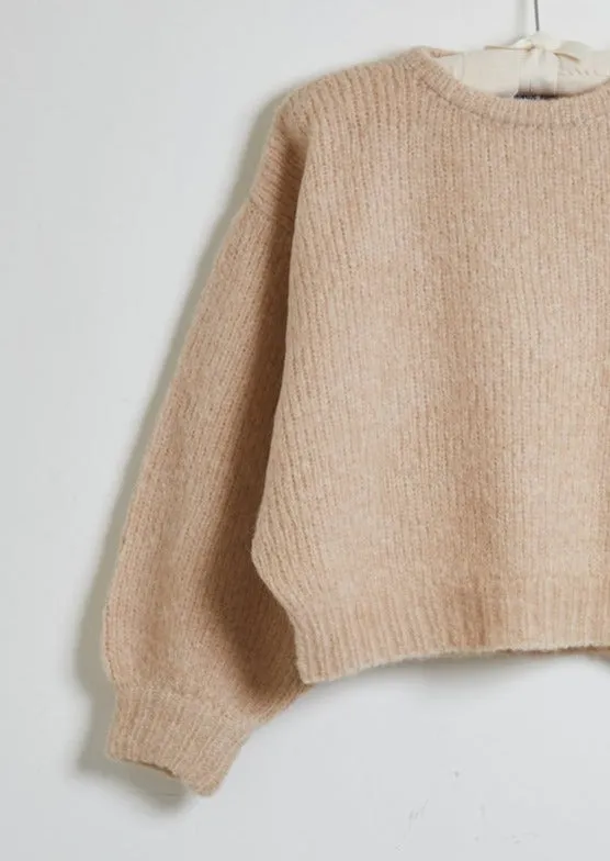 Balloon Sleeve Sweater, Grain
