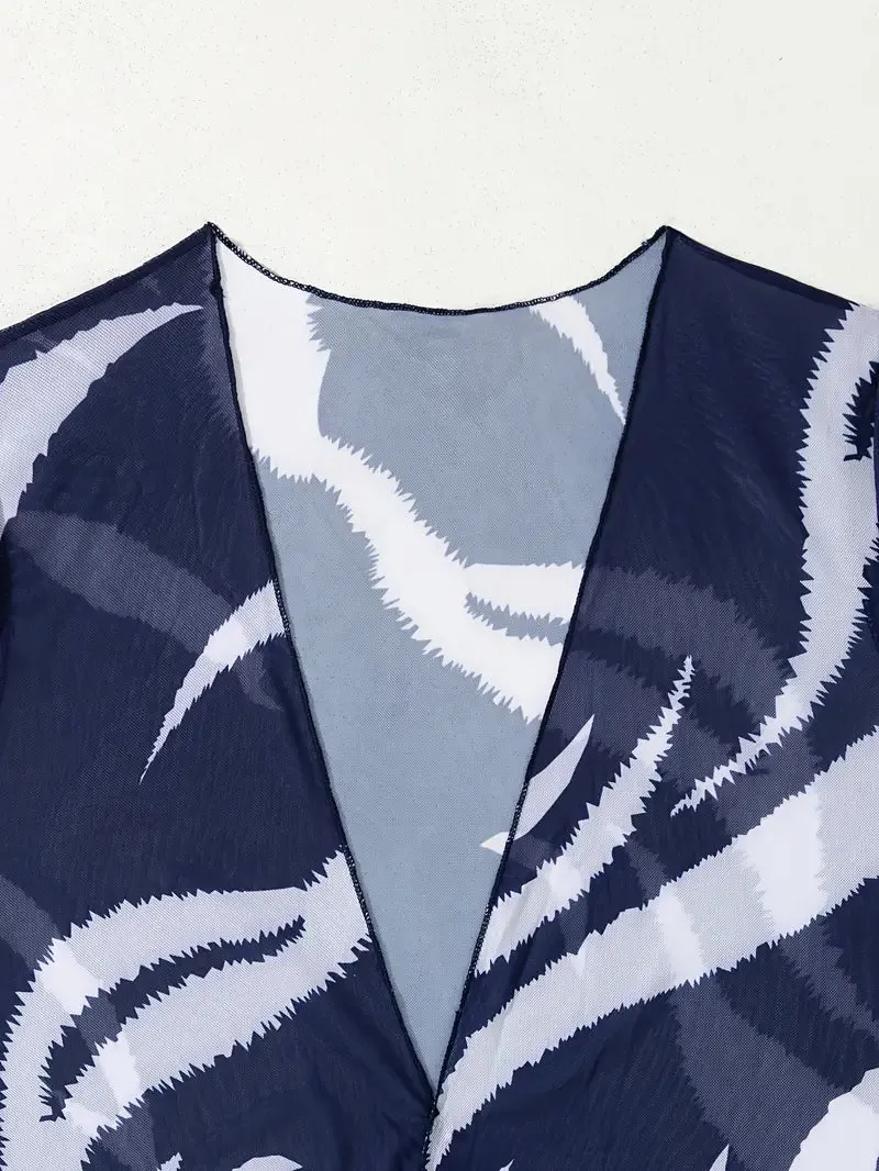 Bianca Plus Size Printed Kimono