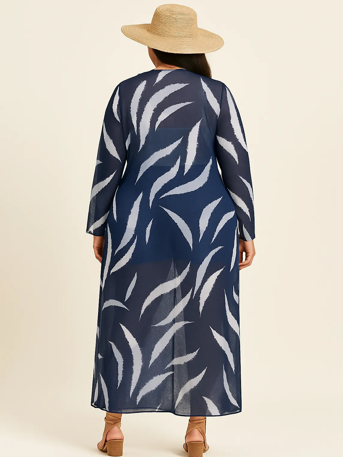 Bianca Plus Size Printed Kimono