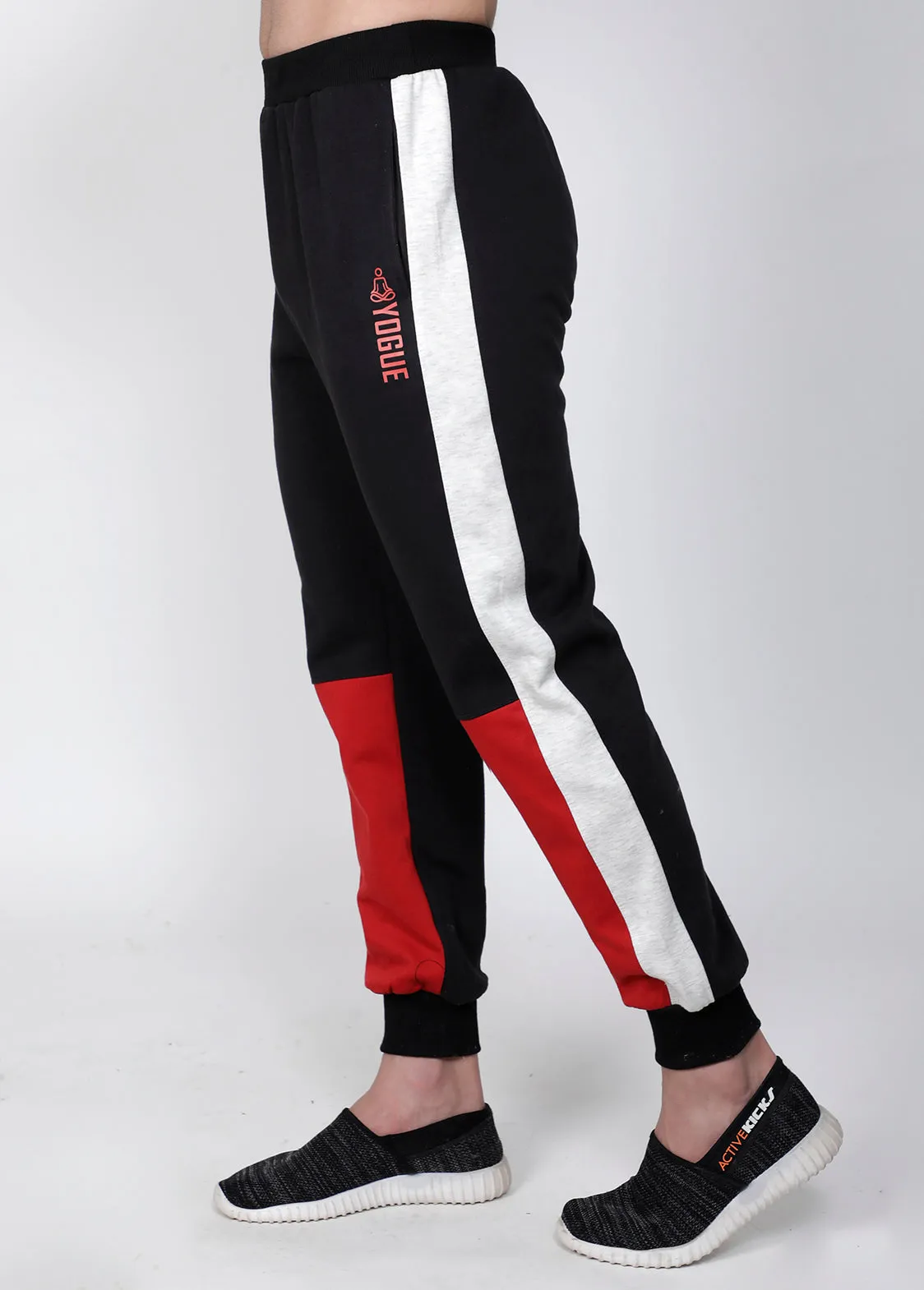 Black & Red Crew-Neck Tracksuit