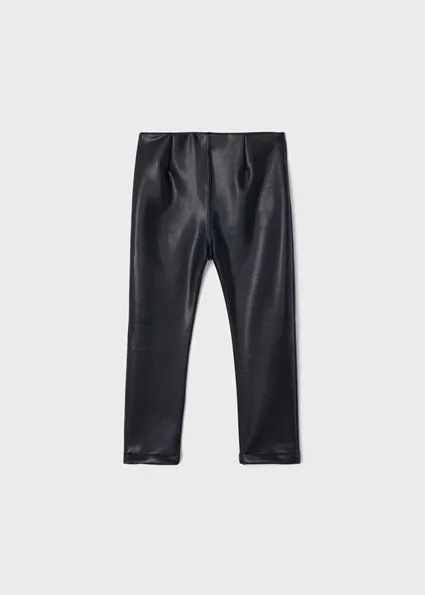 Black Faux Leather Leggings