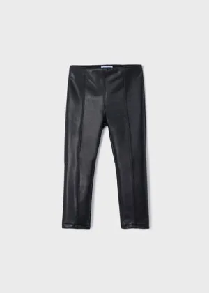 Black Faux Leather Leggings
