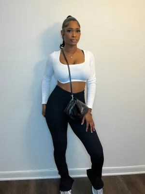 Black Knit Leggings