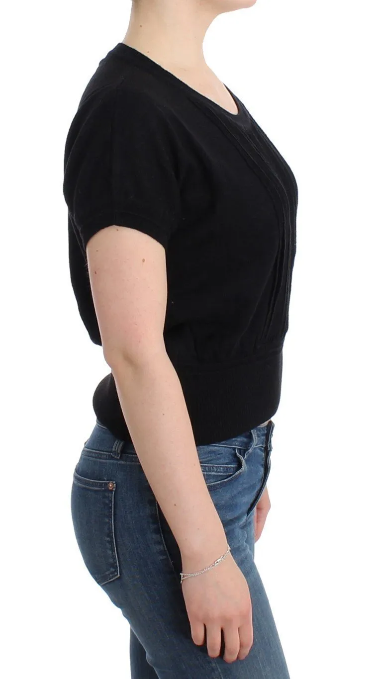 Black short sleeved jumper