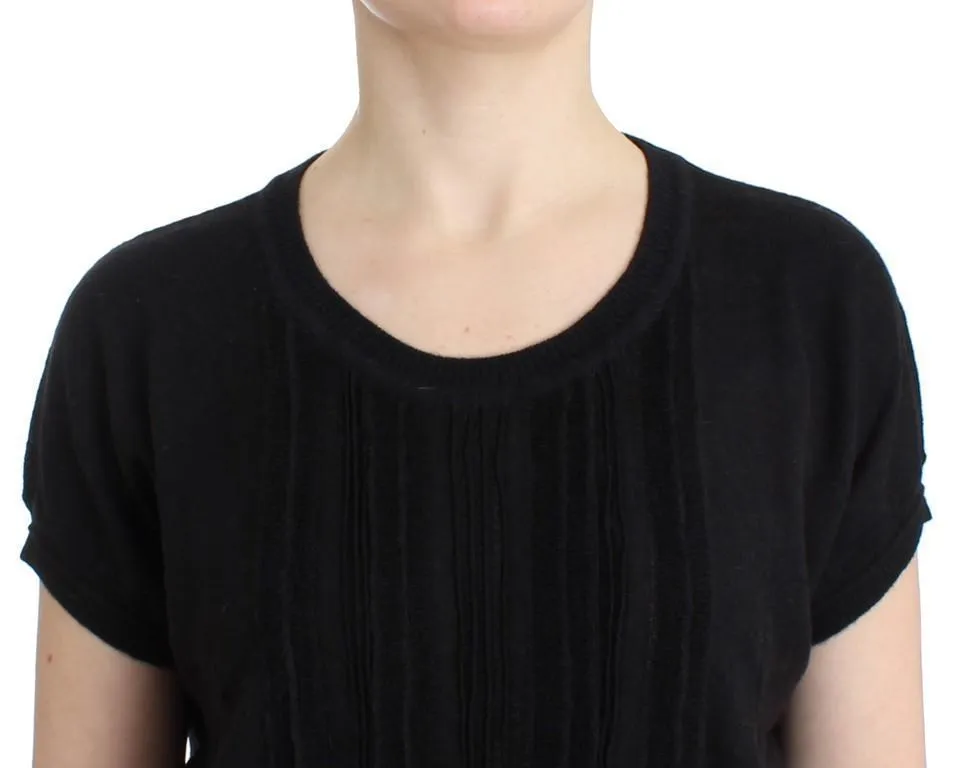 Black short sleeved jumper