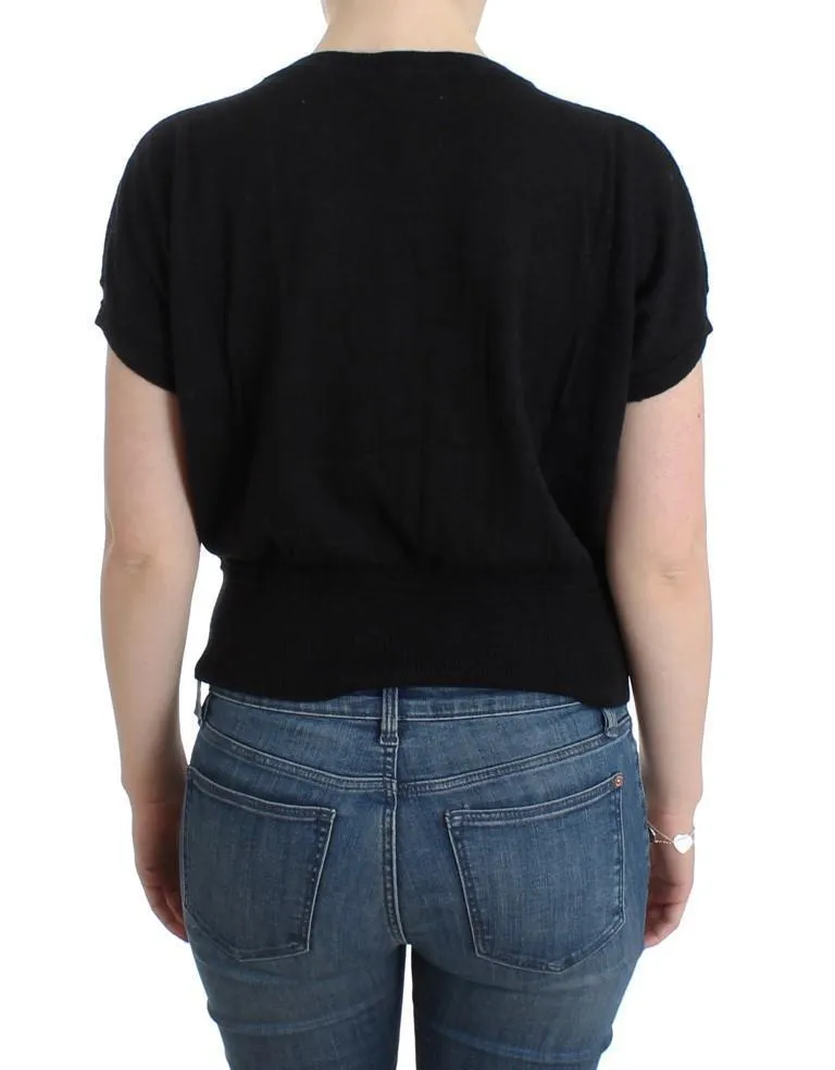 Black short sleeved jumper