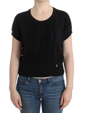 Black short sleeved jumper