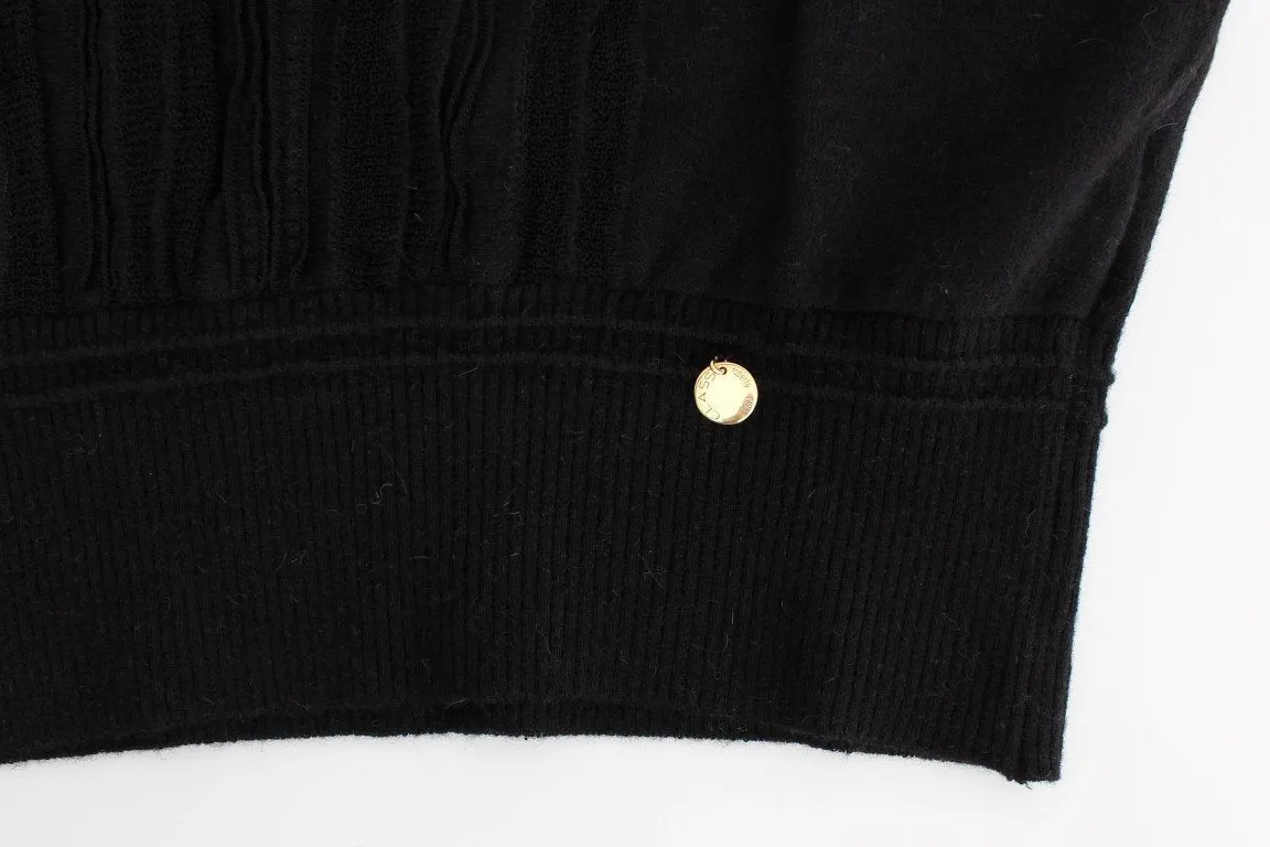 Black short sleeved jumper