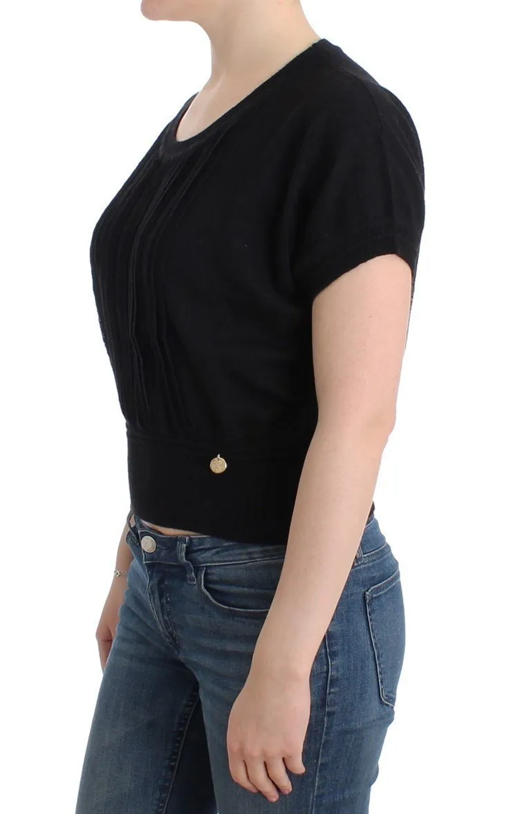 Black short sleeved jumper