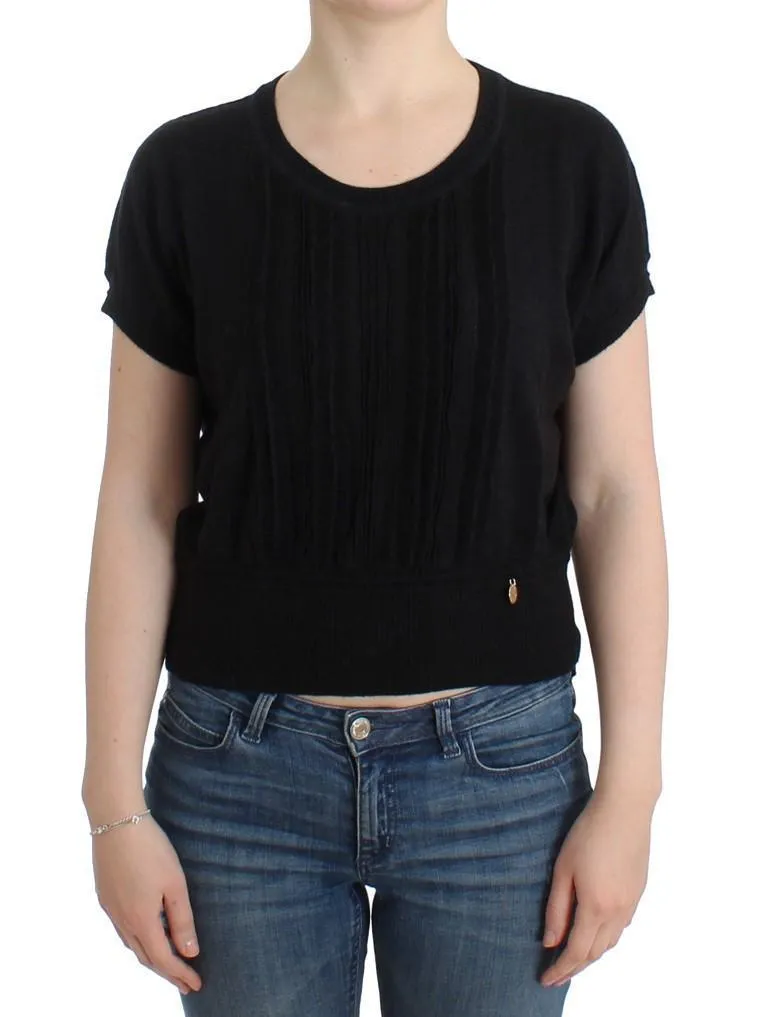Black short sleeved jumper