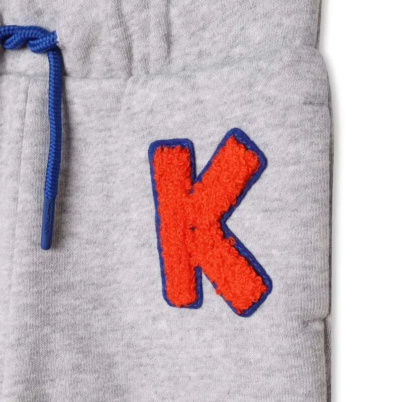 Boys Grey 'IKEBANA' Jogging Bottoms