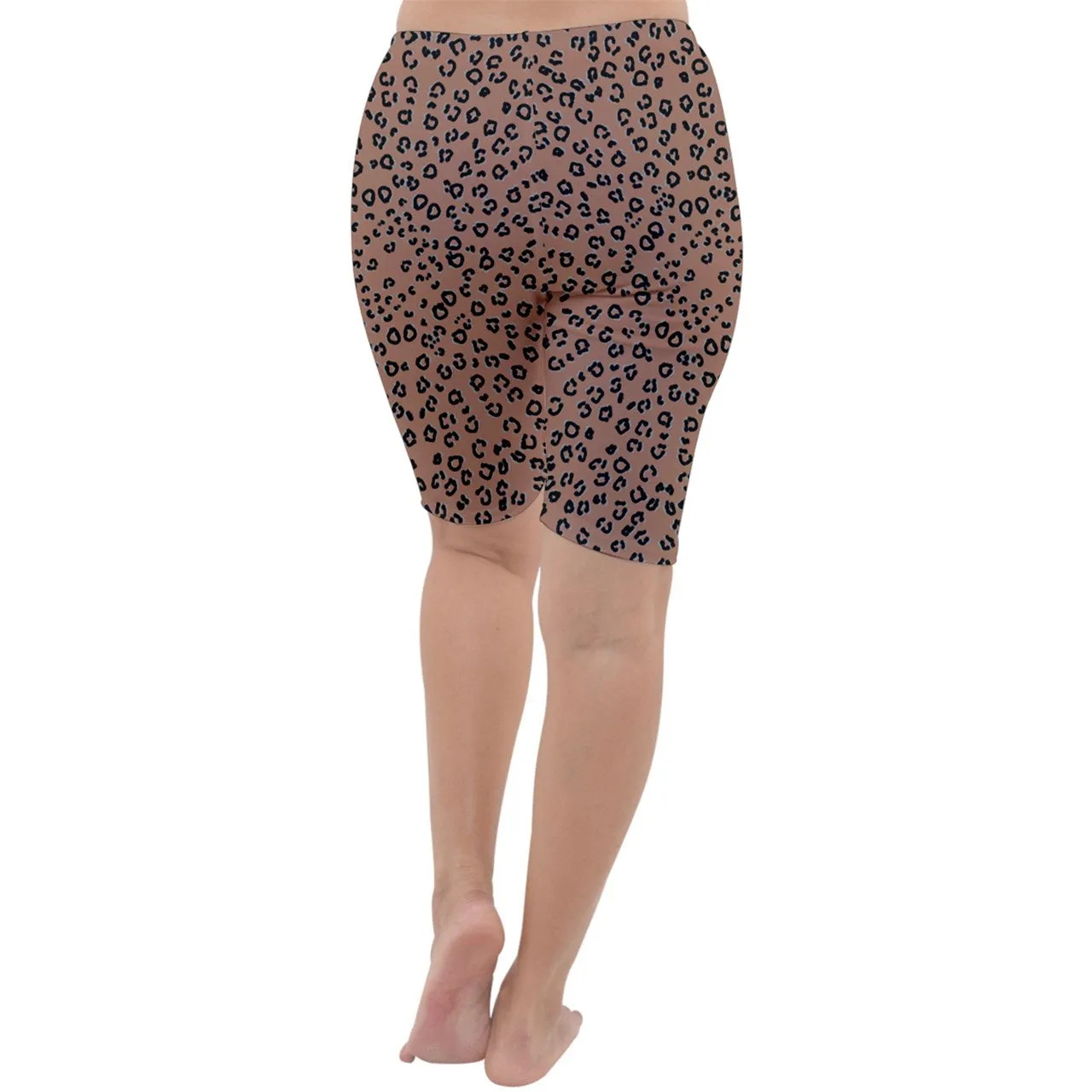 brown cheetah Cropped Leggings