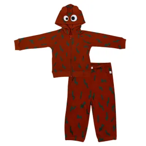 Brown Lightning Strike Tracksuits