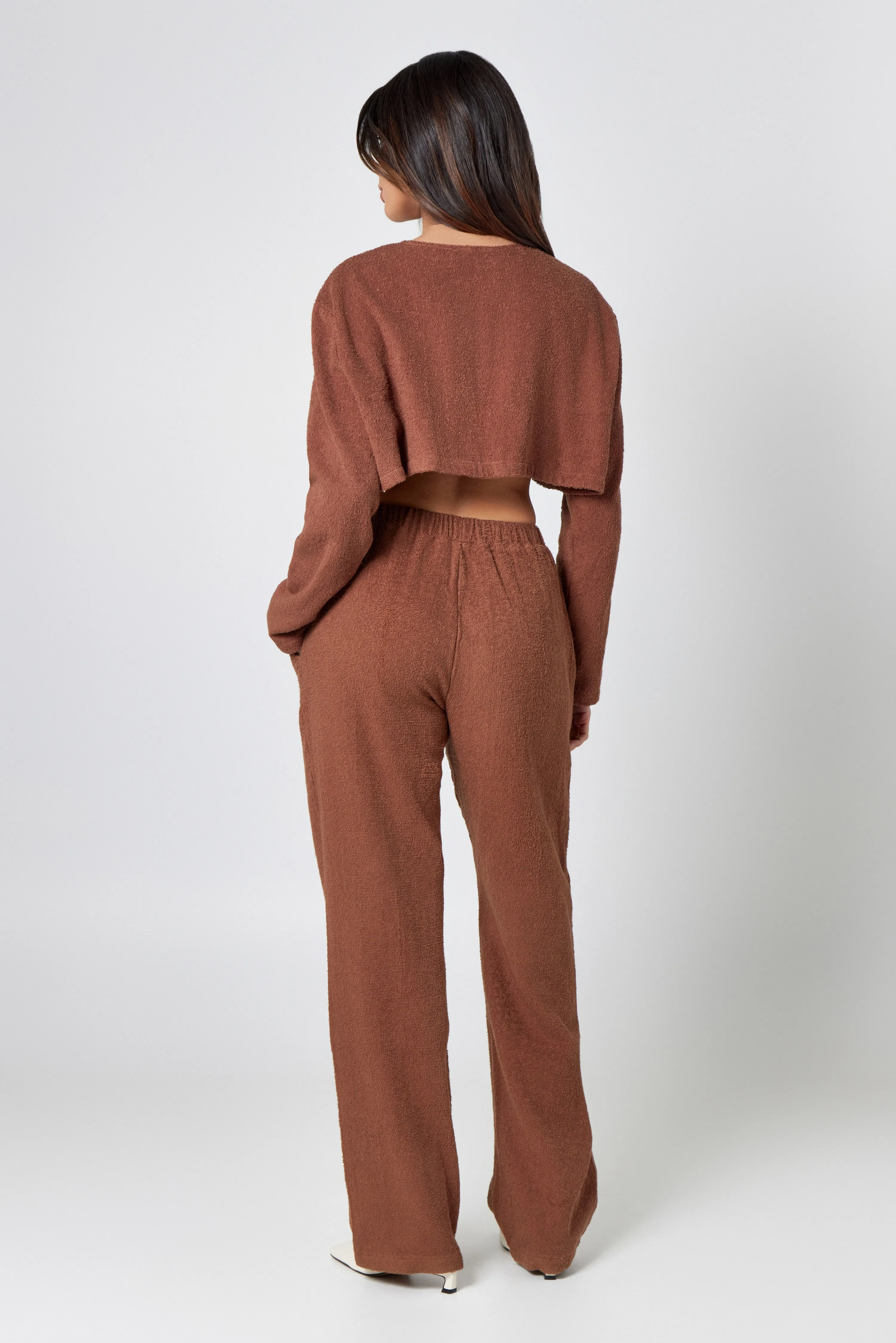 Brown Towelling Co-Ord