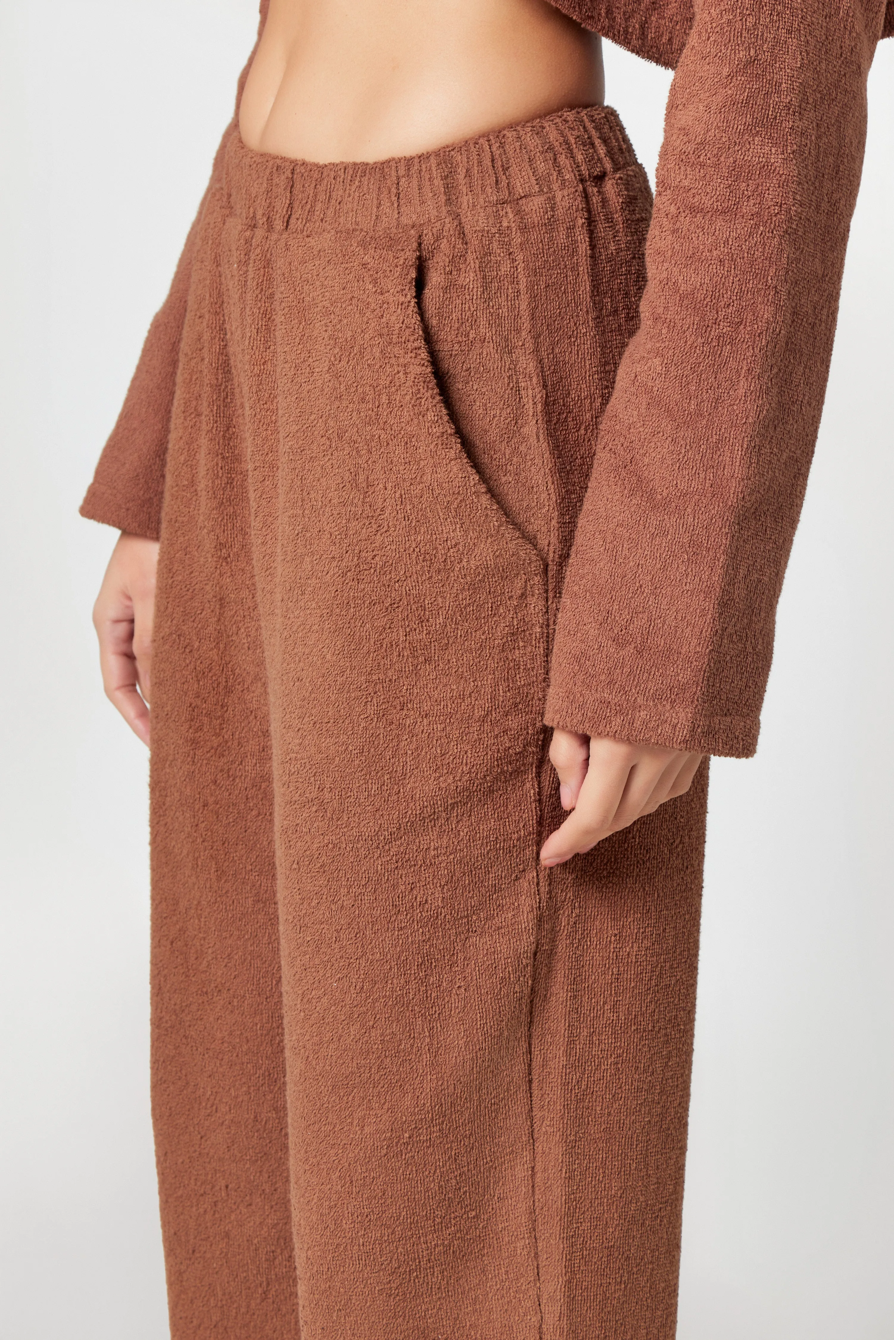 Brown Towelling Co-Ord
