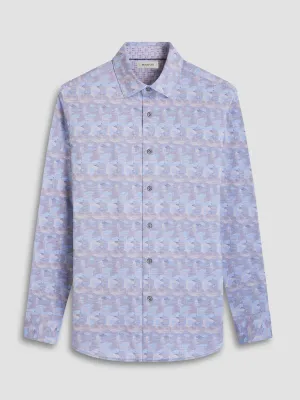 Bugatchi Jimmy Double Sided OoohCotton Long-Sleeve Shirt - Almond