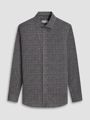 Bugatchi Ooohcotton Axel Long Sleeve Shirt - Black