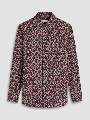 Bugatchi Ooohcotton Axel Long Sleeve Shirt - Cement