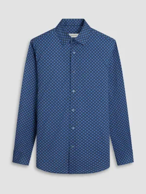 Bugatchi Ooohcotton Jules Long Sleeve Shirt - Night Blue