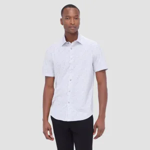 Bugatchi Ooohcotton Myron Short Sleeve Shirt - Platinum