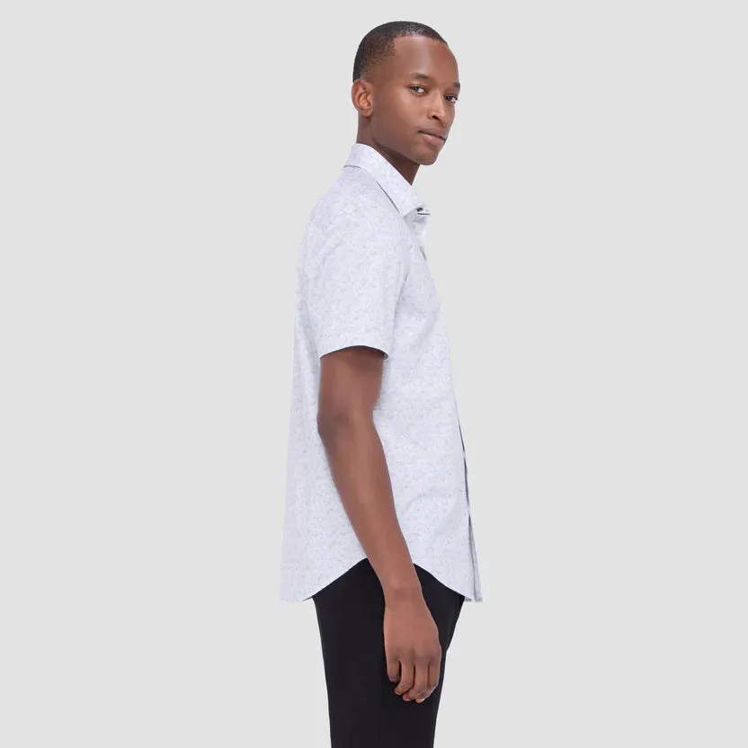 Bugatchi Ooohcotton Myron Short Sleeve Shirt - Platinum