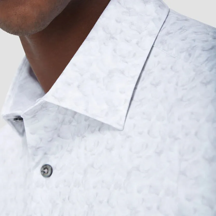 Bugatchi Ooohcotton Myron Short Sleeve Shirt - Platinum