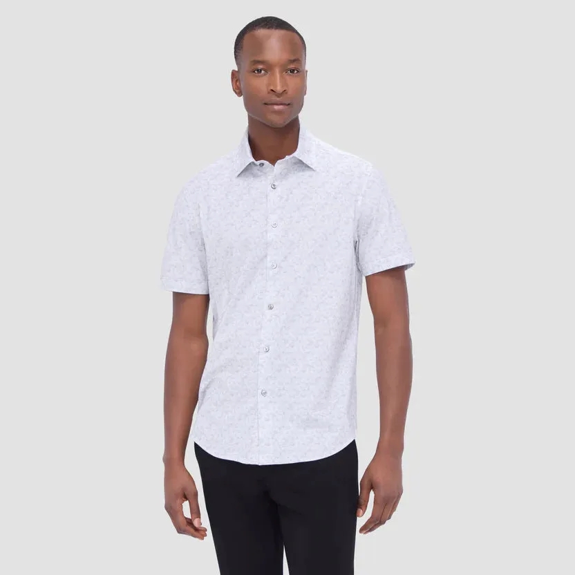Bugatchi Ooohcotton Myron Short Sleeve Shirt - Platinum