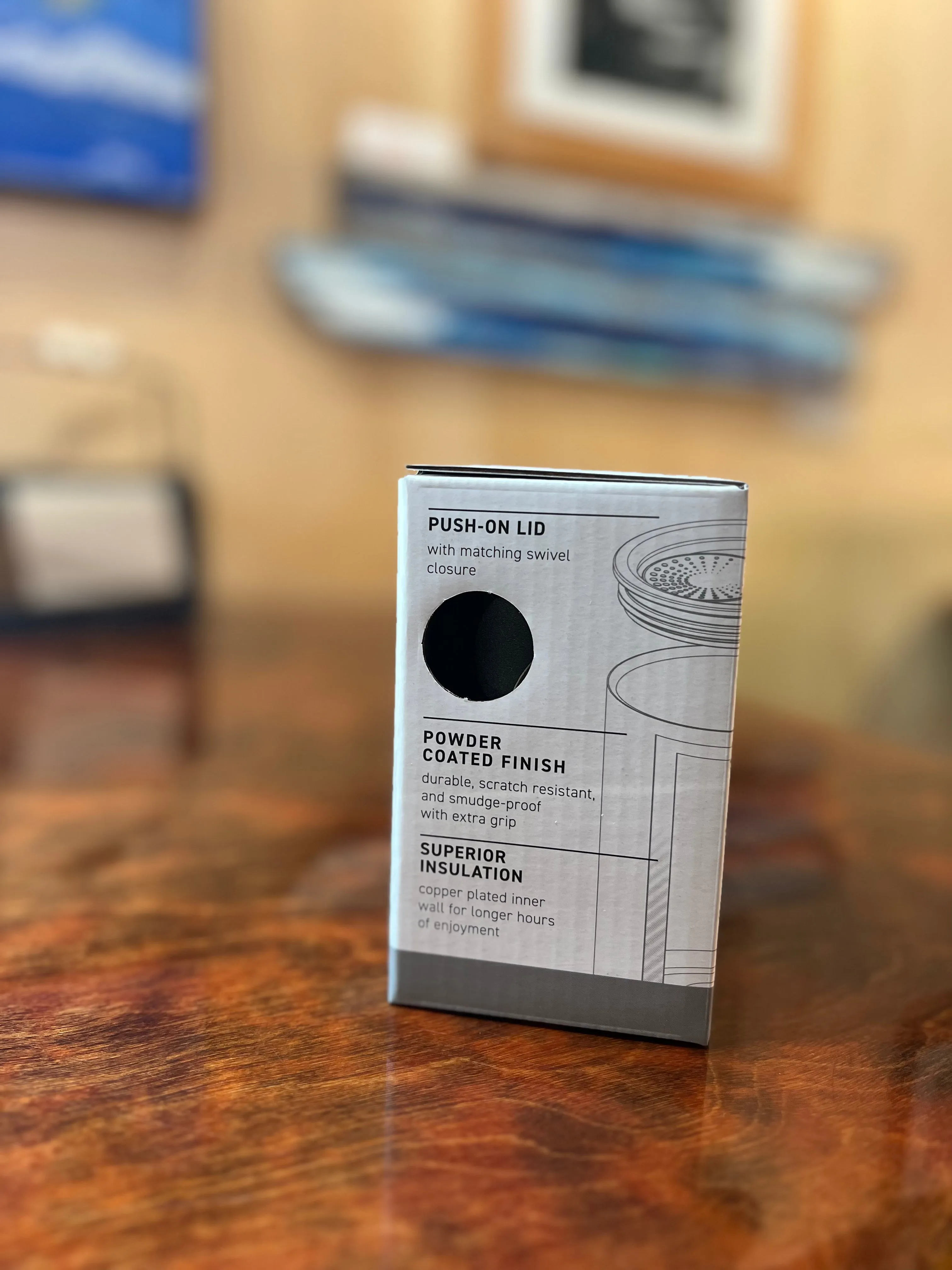 Cafe Stainless Steel Thermal Tumbler w/ lid