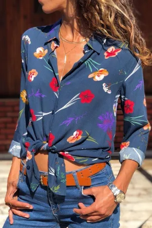 Casual Floral Shirt(4 Colors)