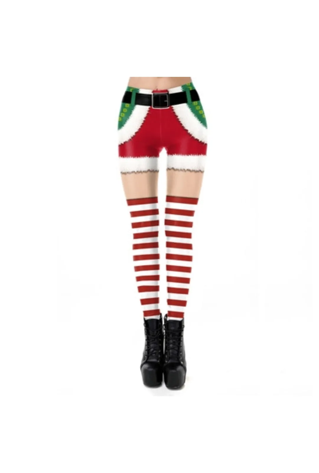 Christmas Elf Shorts Leggings