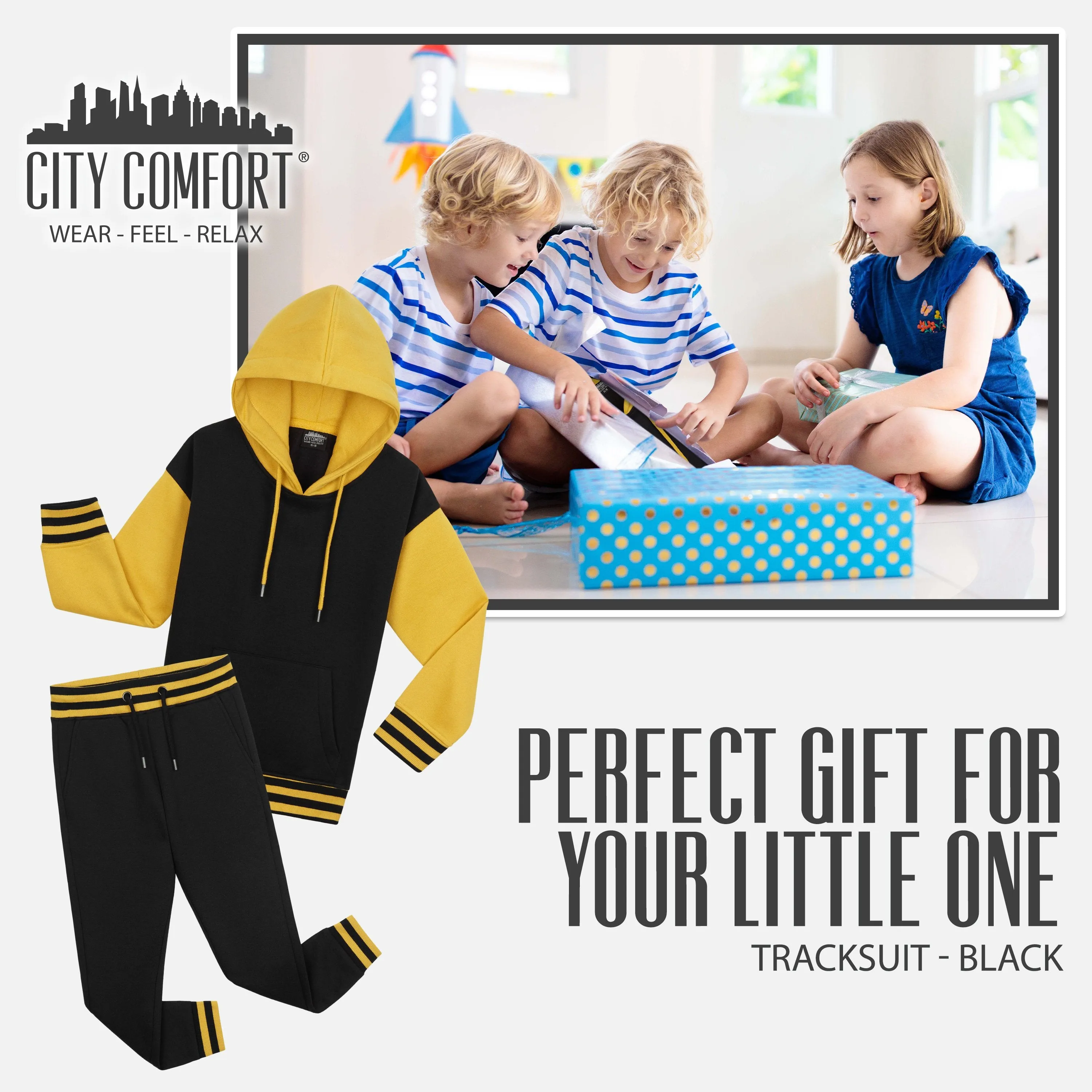 CityComfort Boys Tracksuit, Boys Hoodies and Joggers