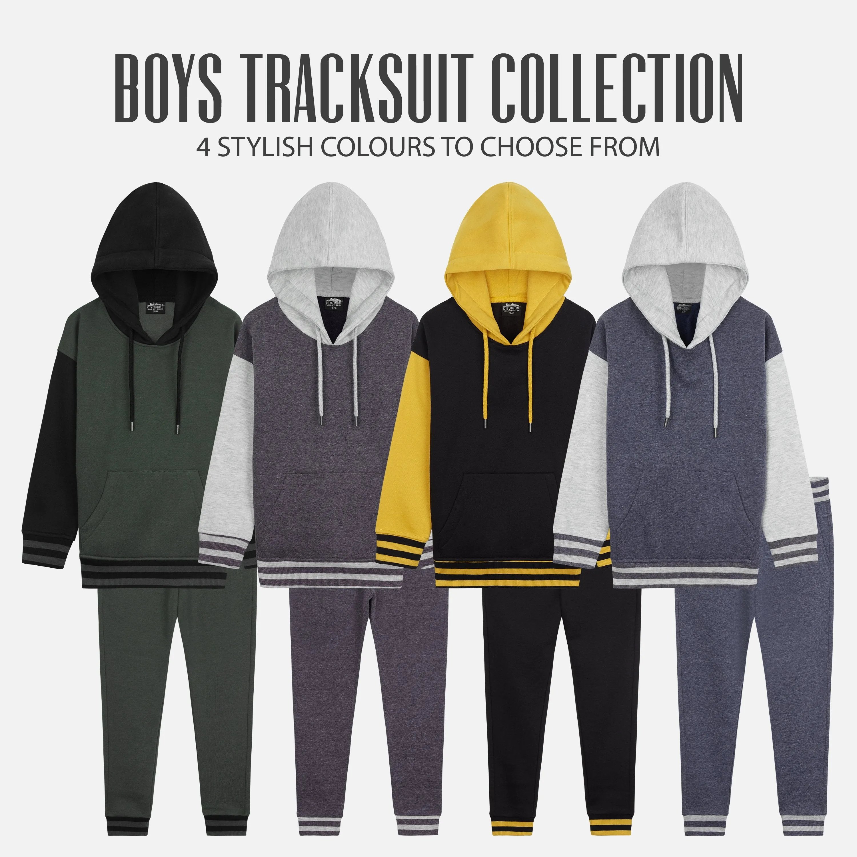 CityComfort Boys Tracksuit, Boys Hoodies and Joggers