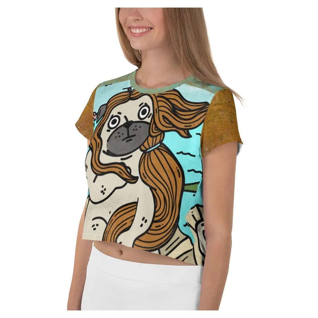 Clamshell Venus AOP Crop Top