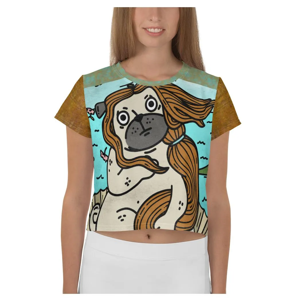 Clamshell Venus AOP Crop Top
