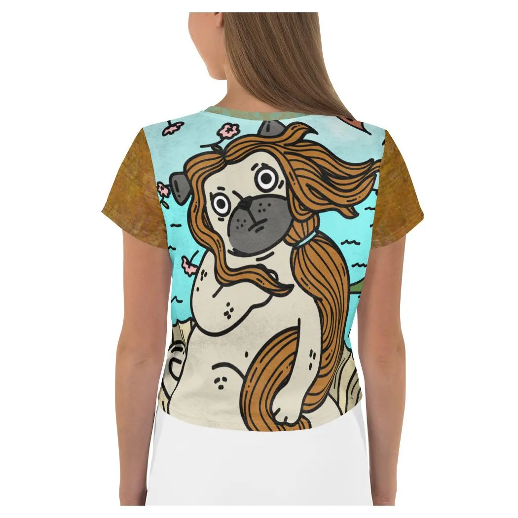 Clamshell Venus AOP Crop Top