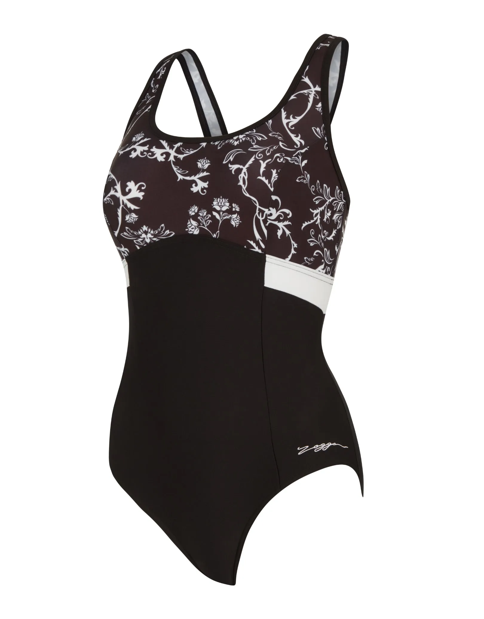 Classique Dakota Crossback Swimsuit - Black/White