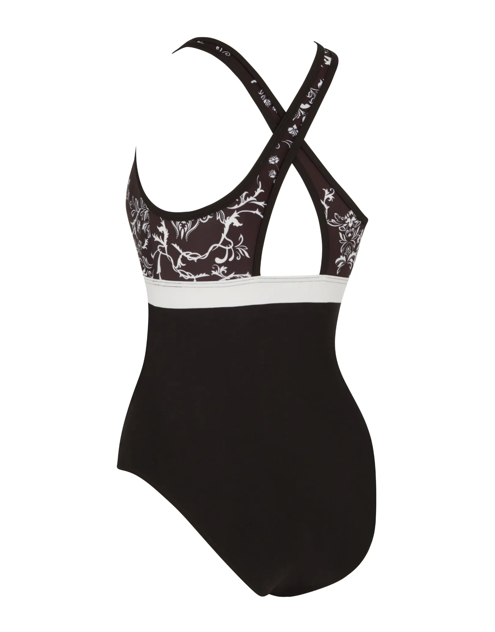 Classique Dakota Crossback Swimsuit - Black/White