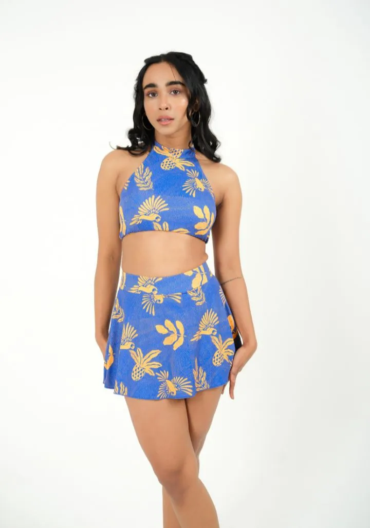 Cobalt Canopy – Swim Skirt Set