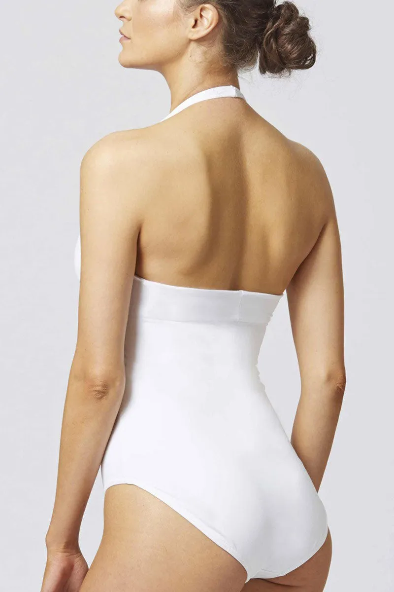 Control Elite Halter Swimsuit White