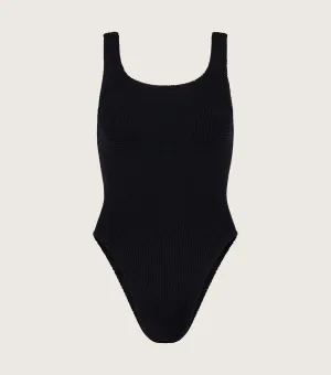 Coverage Square Neck Swim - Black