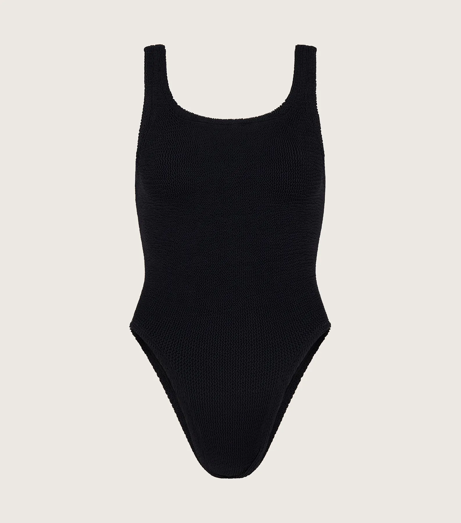 Coverage Square Neck Swim - Black