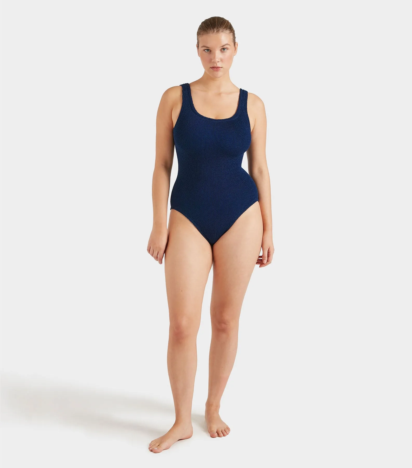 Coverage Square Neck Swim - Navy