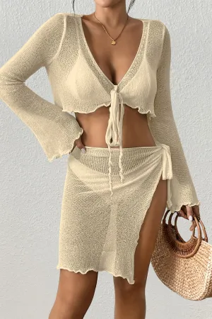 Crochet Two Piece Cover Up Set