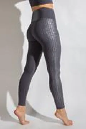 CROCODILES PATTERN CHINTZ LEGGINGS