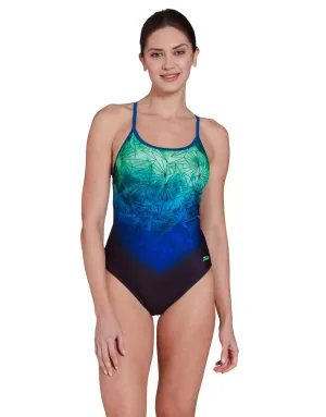 Cyber Sprintback Swimsuit - Black/Blue