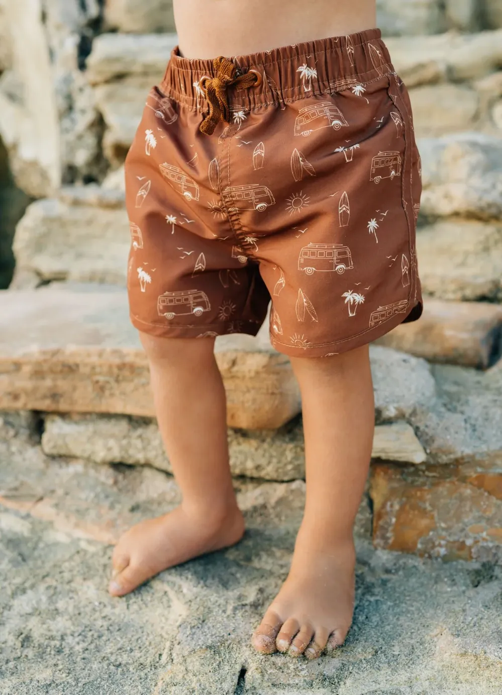 Dark Rust Surf Swim Shorts