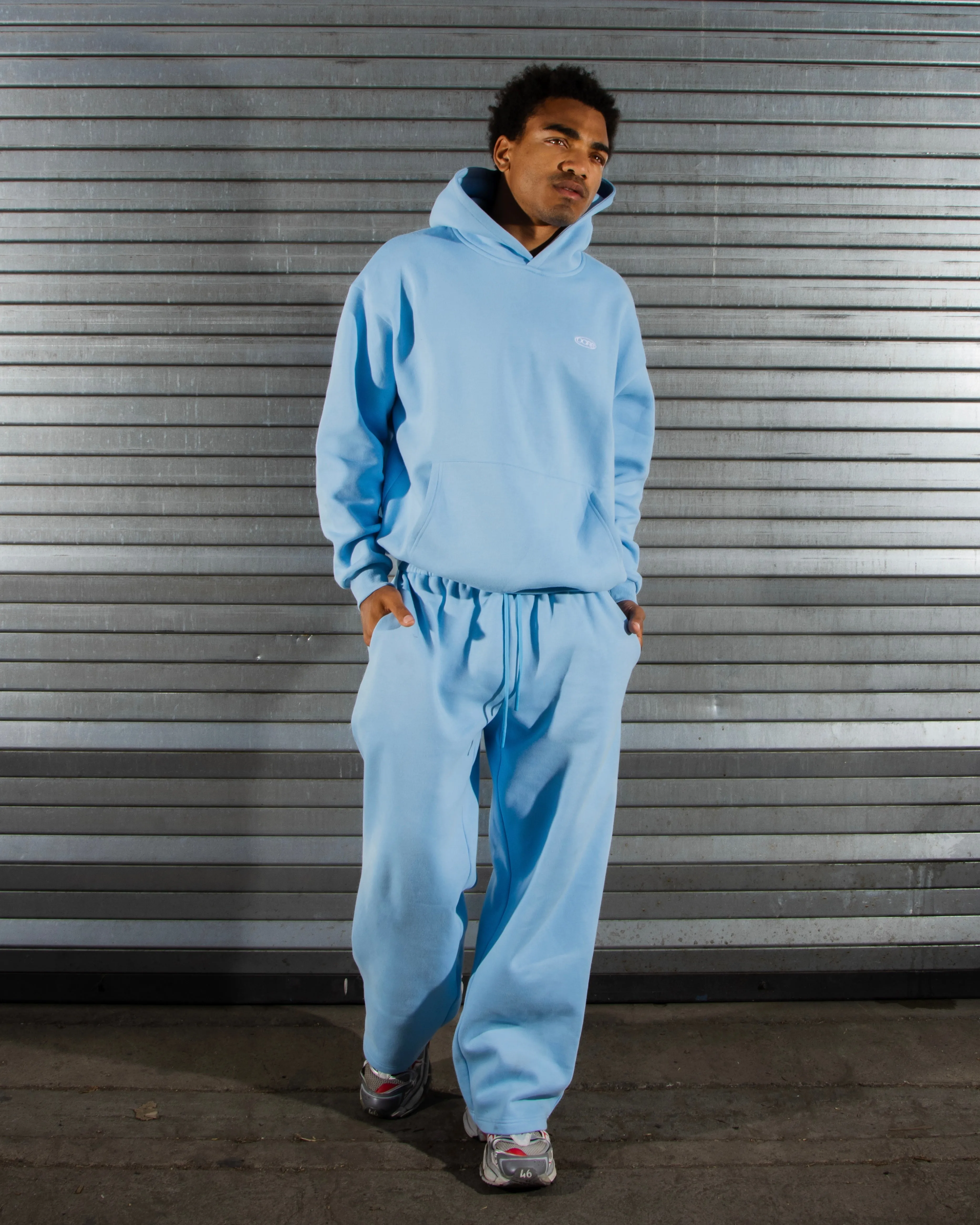 DCRB Tracksuit Open Leg Jogger - Baby Blue