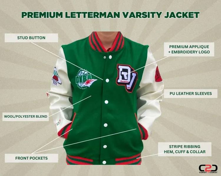 DVBA Premium Letterman Varsity Jacket
