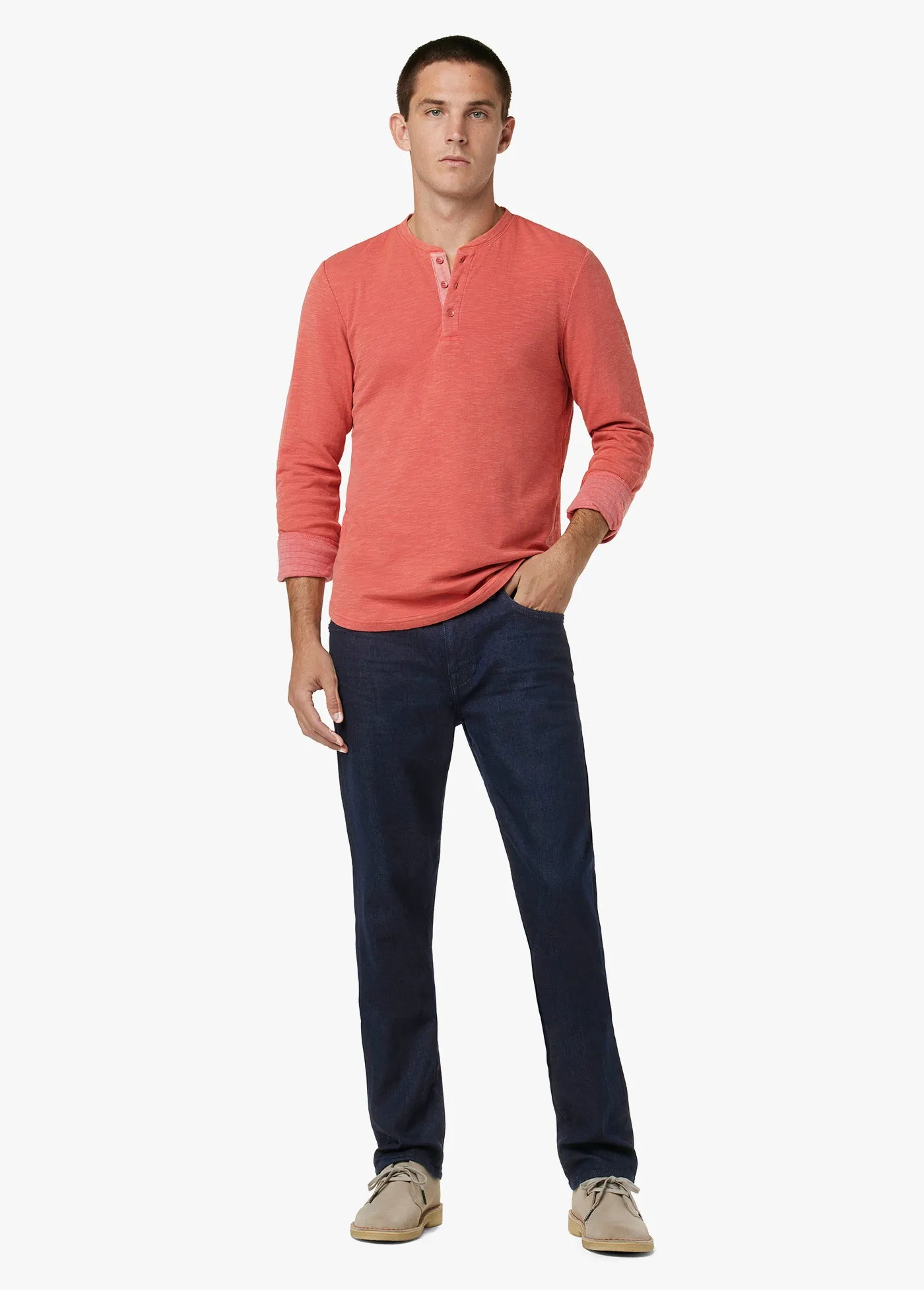 DWIGHT DOUBLE FACE HENLEY
